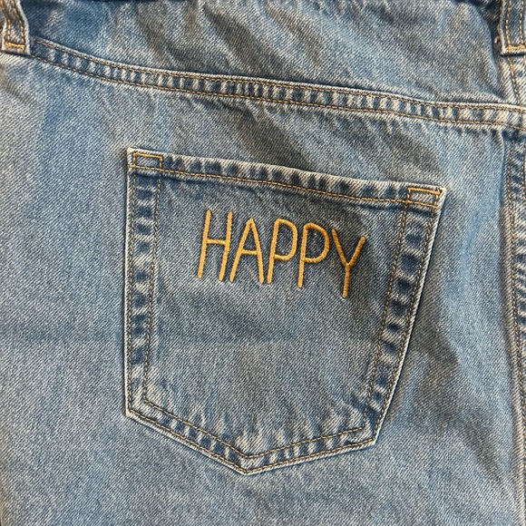 Wild Fable Womens Blue Denim Shorts High Rise Mom Size 18/34R (1326) - Picture 6 of 8